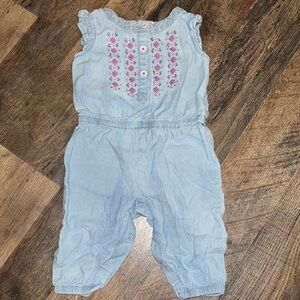 Carter one piece denim summer outfit ☀️